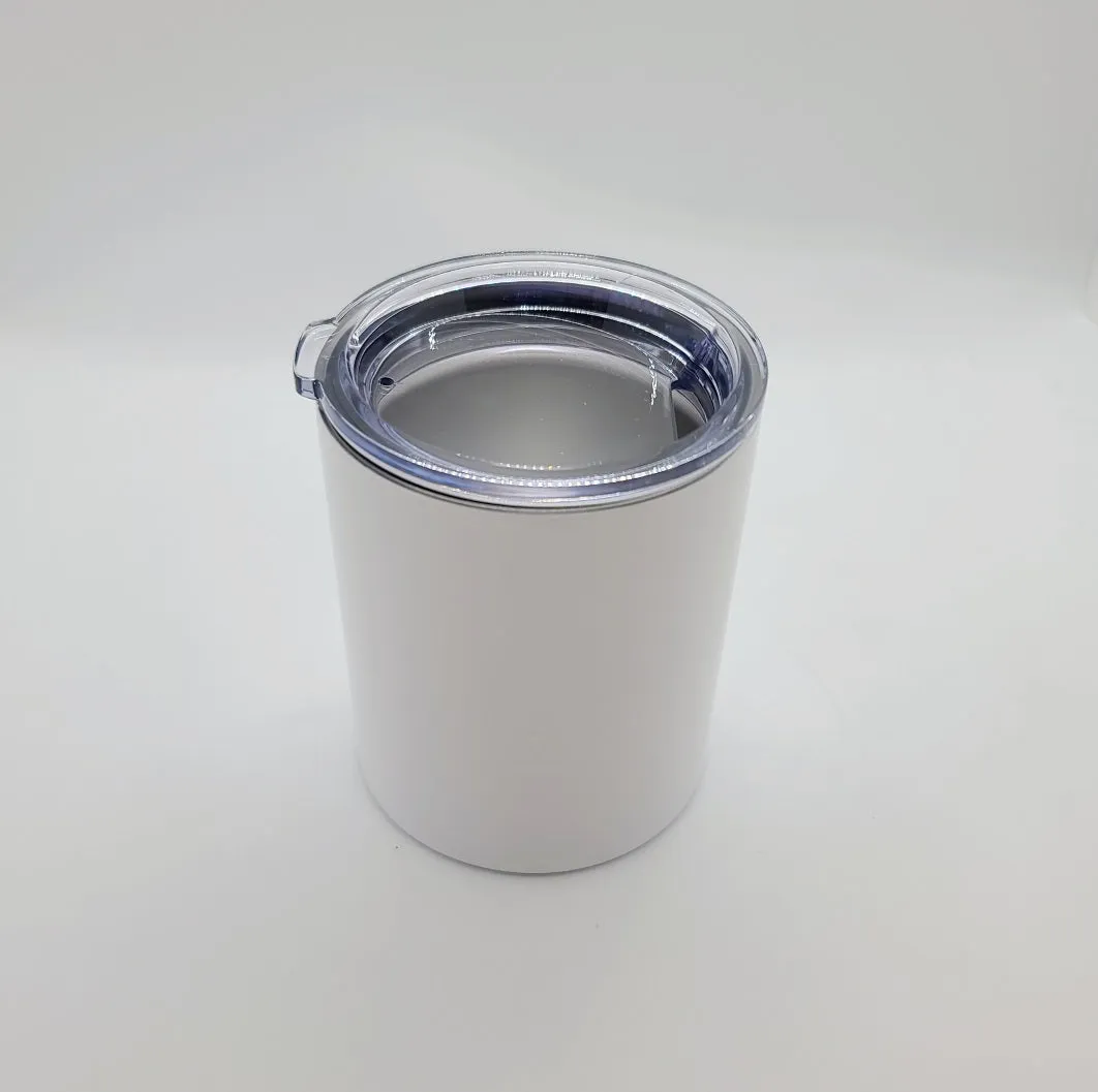 10oz White Sublimation Lowball Cup - In Stock