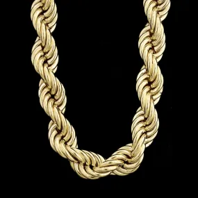 14K Yellow Gold Estate Rope Chain