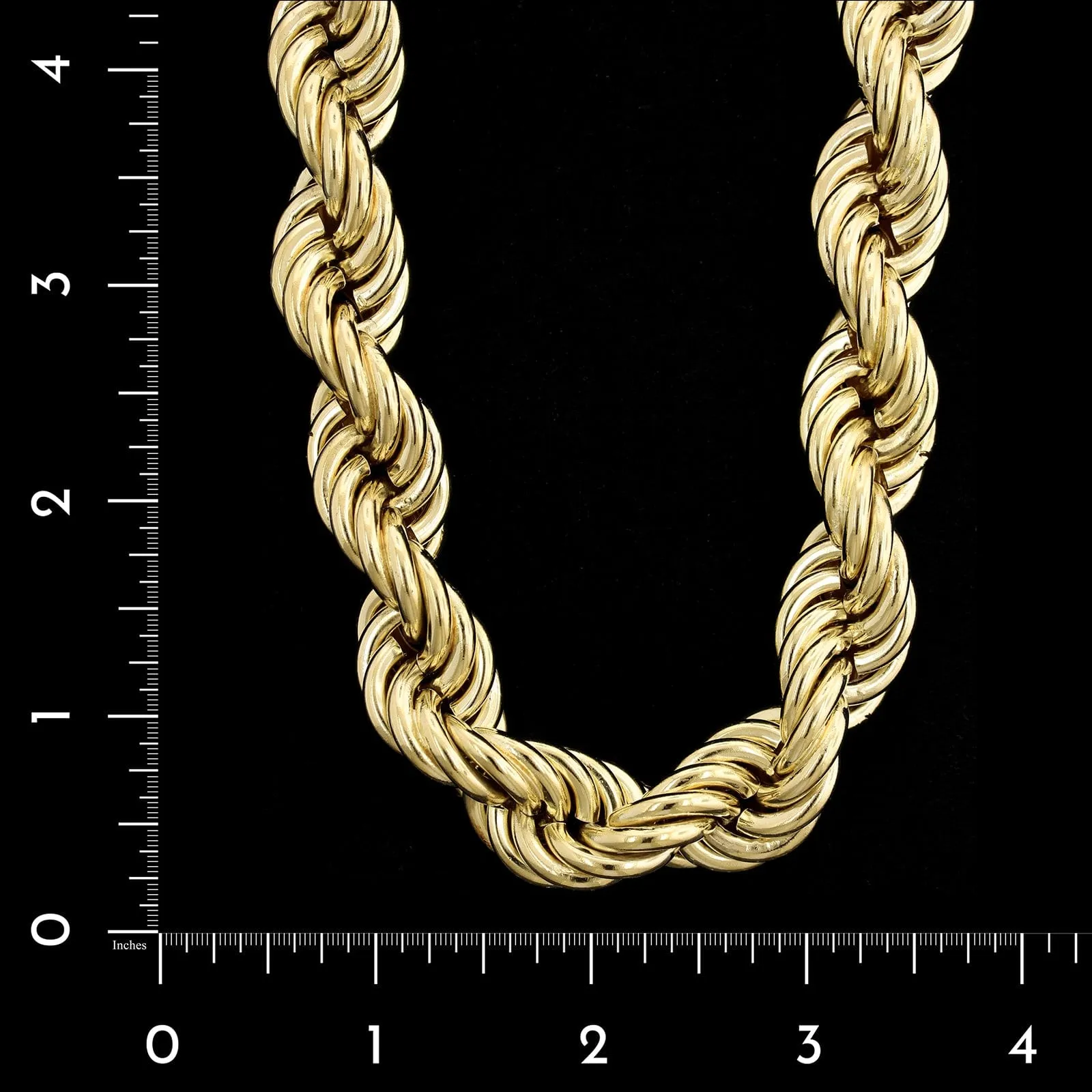 14K Yellow Gold Estate Rope Chain