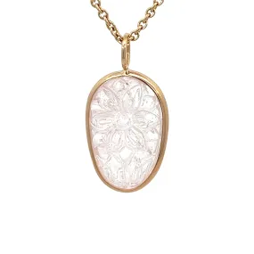 16.28ct Carved Morganite Elizabeth Stone