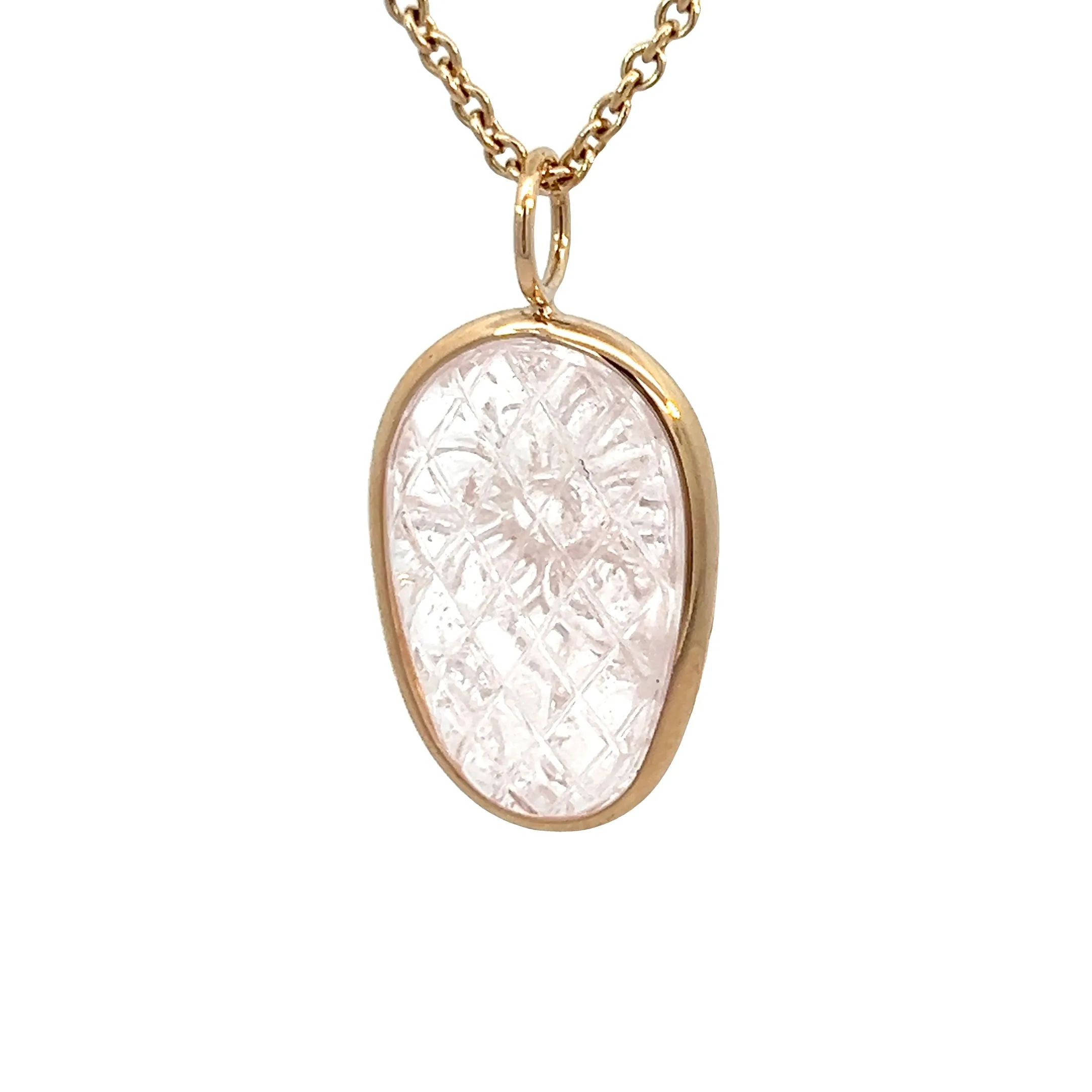 16.28ct Carved Morganite Elizabeth Stone