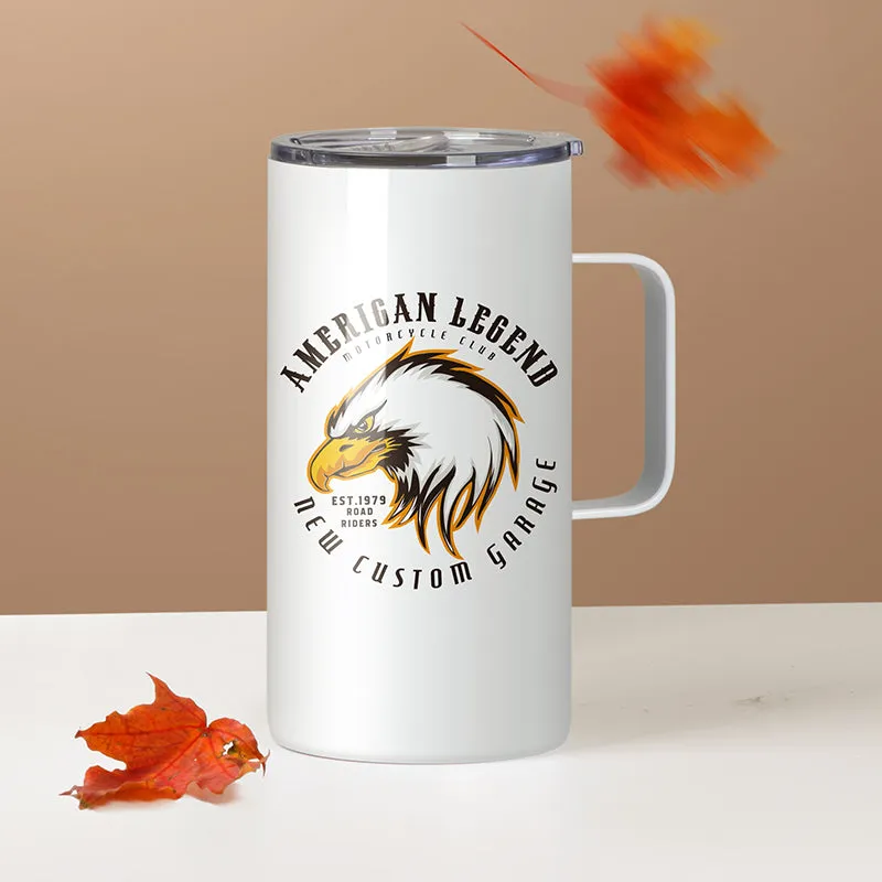 20oz Handle "Fatty" Straight Sublimation Tumbler - in stock