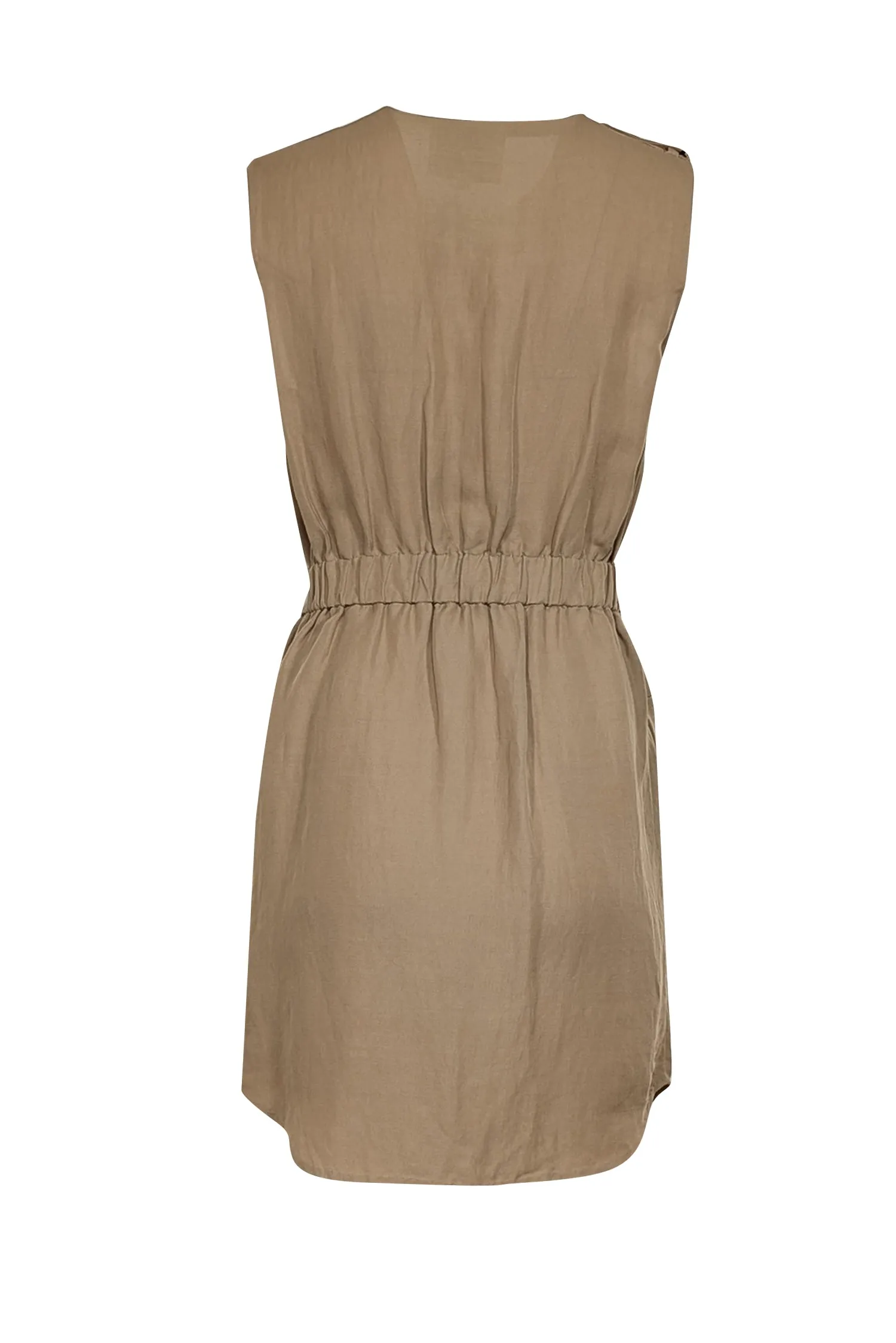 3.1 Phillip Lim - Tan Utility Sleeveless Mini Dress Sz 2