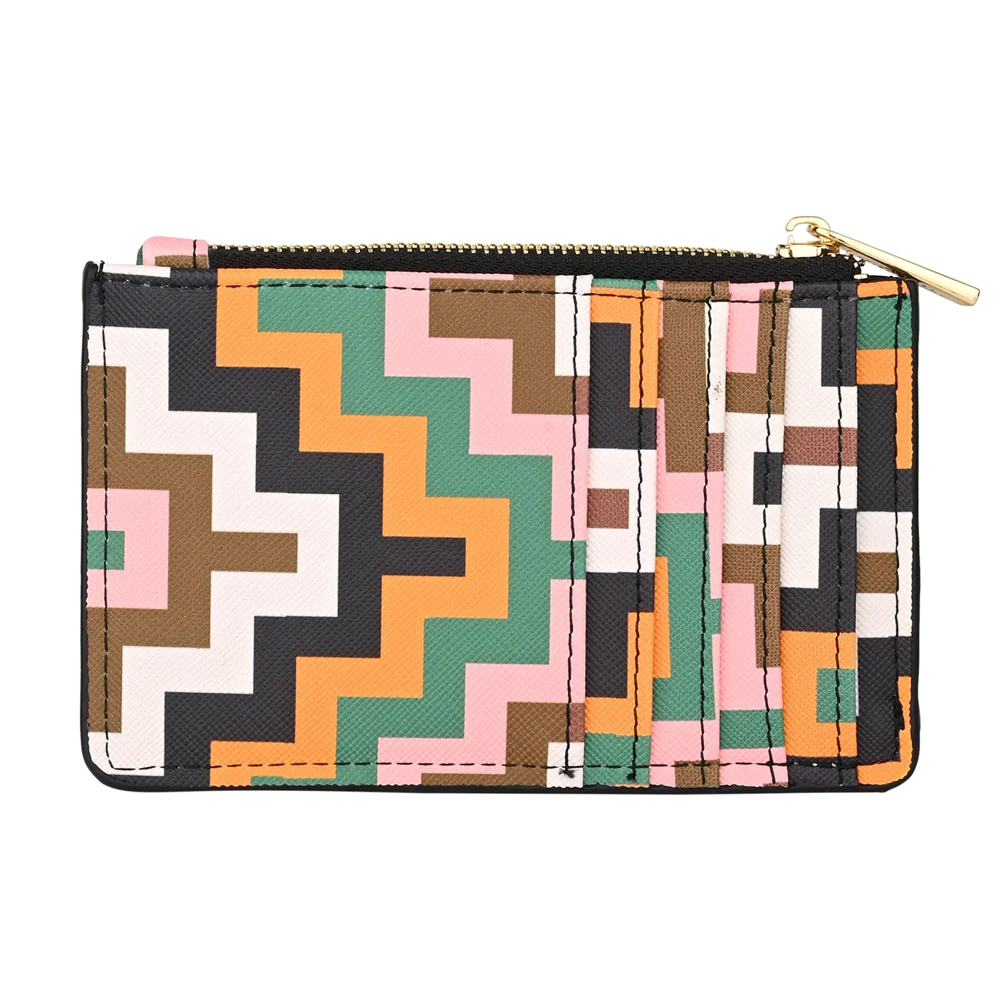 Accessorize London Women's Multi Geometric Classic Cardholder