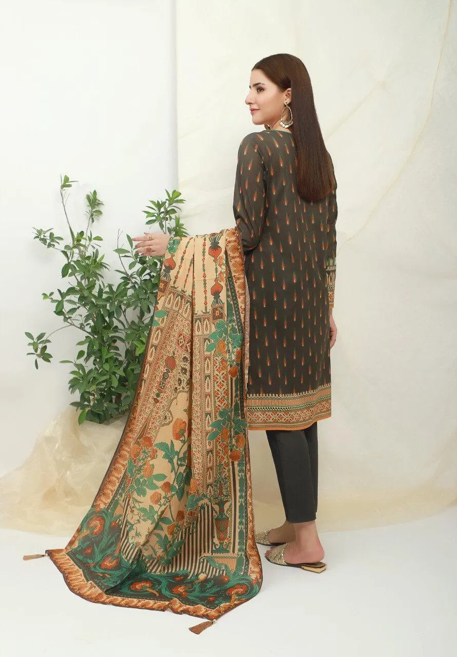 ACE Galleria Digital Embroidered Unstitched 3 Piece Lawn Suit ACE 12004