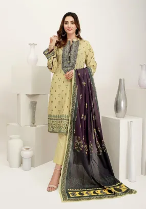 ACE Galleria Digital Embroidered Unstitched 3 Piece Lawn Suit ACE 12018