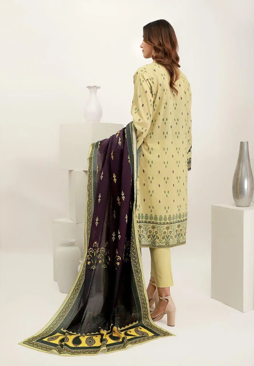 ACE Galleria Digital Embroidered Unstitched 3 Piece Lawn Suit ACE 12018