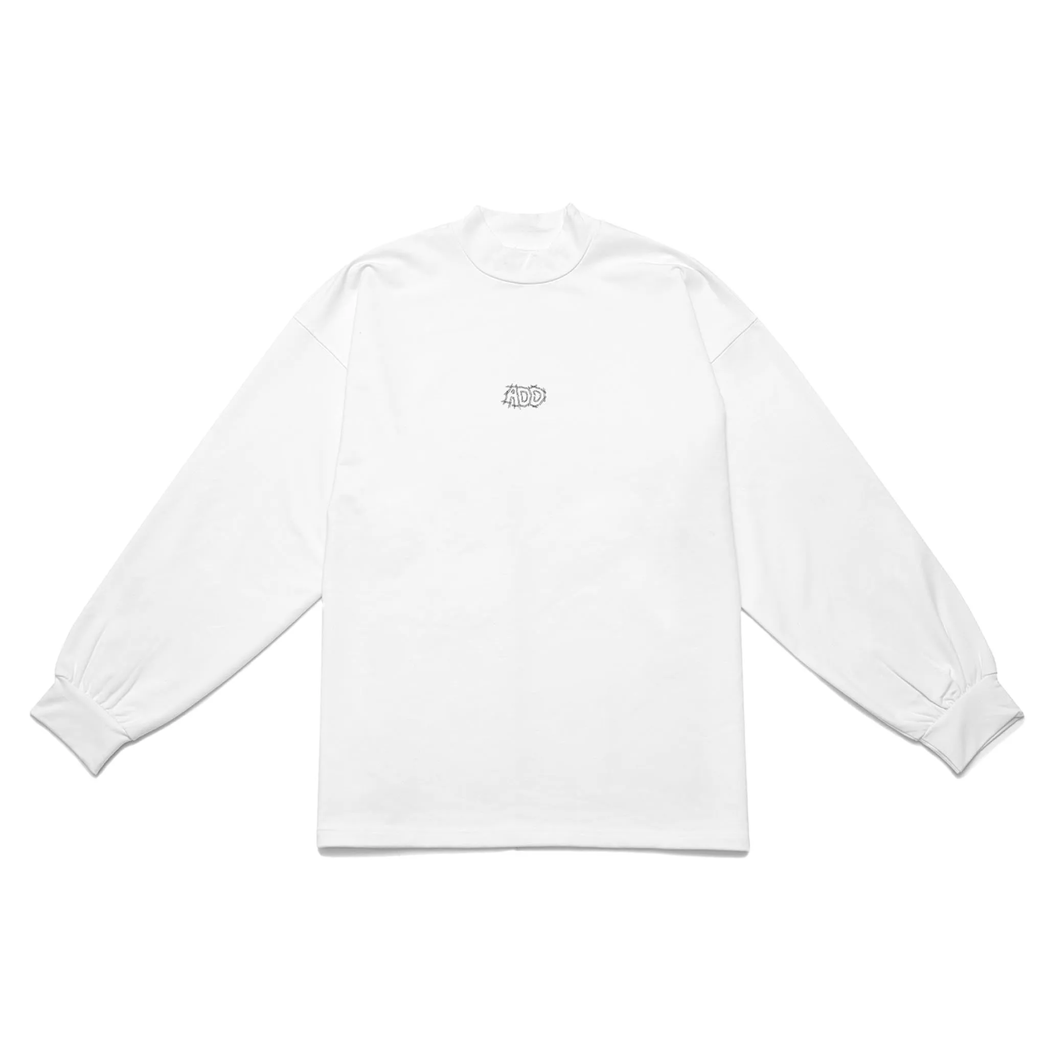 ADD Avantgarde Logo Mockneck Tee White