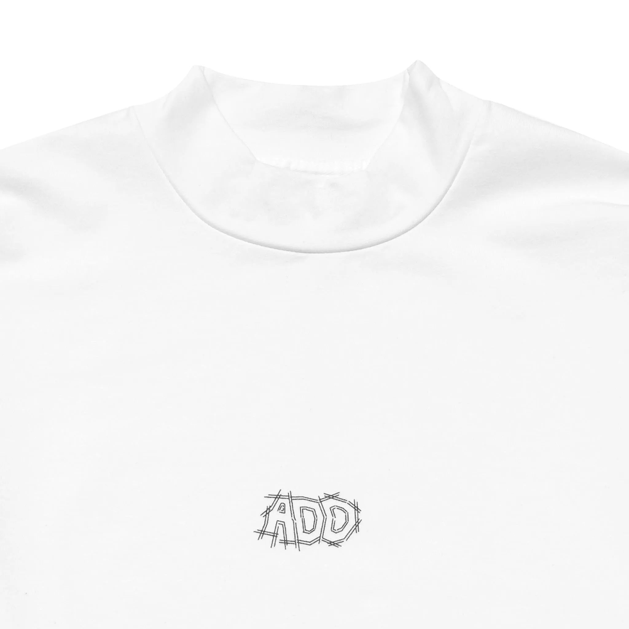 ADD Avantgarde Logo Mockneck Tee White