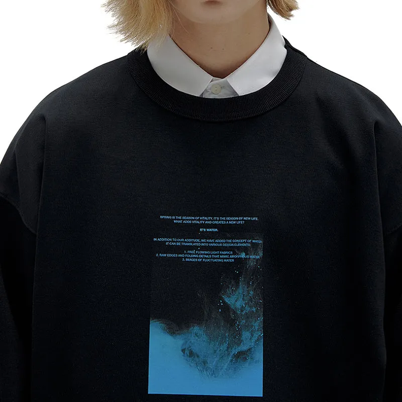 ADD Watercolor Sweatshirt Black