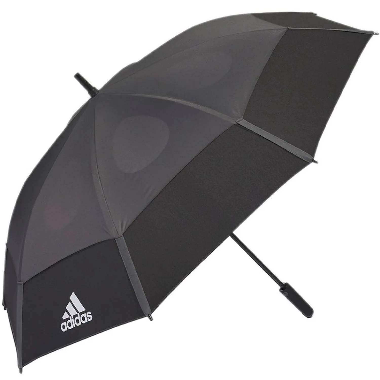 adidas Golf Double Canopy Umbrella - Black/Charcoal