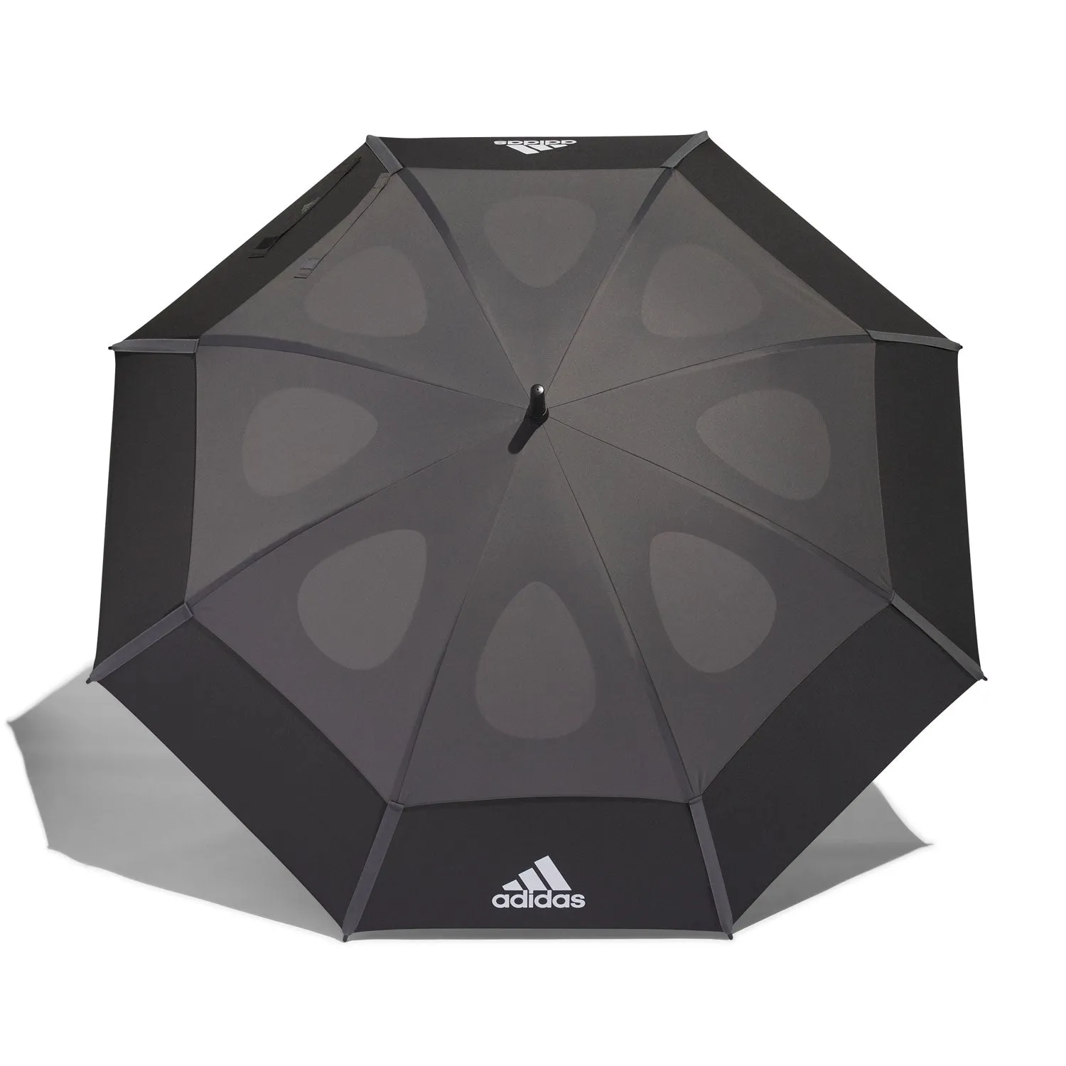 adidas Golf Double Canopy Umbrella - Black/Charcoal