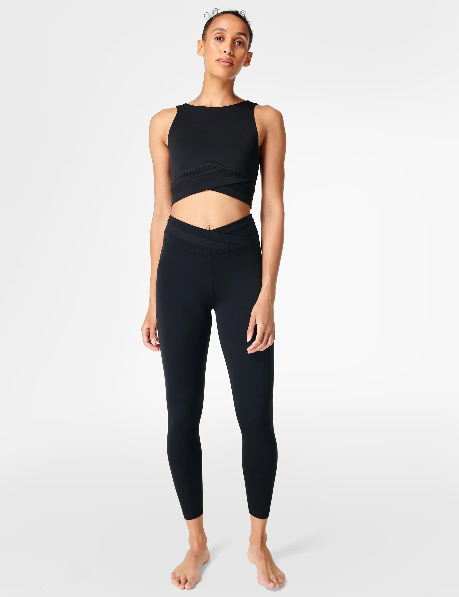 All Day Wrap Waist Tank - Black