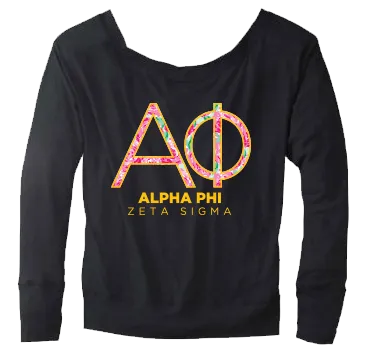 Alpha Phi Rose Floral Sweater