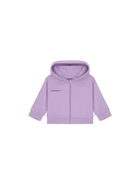 Baby 365 Midweight Zip Up Hoodie—orchid purple