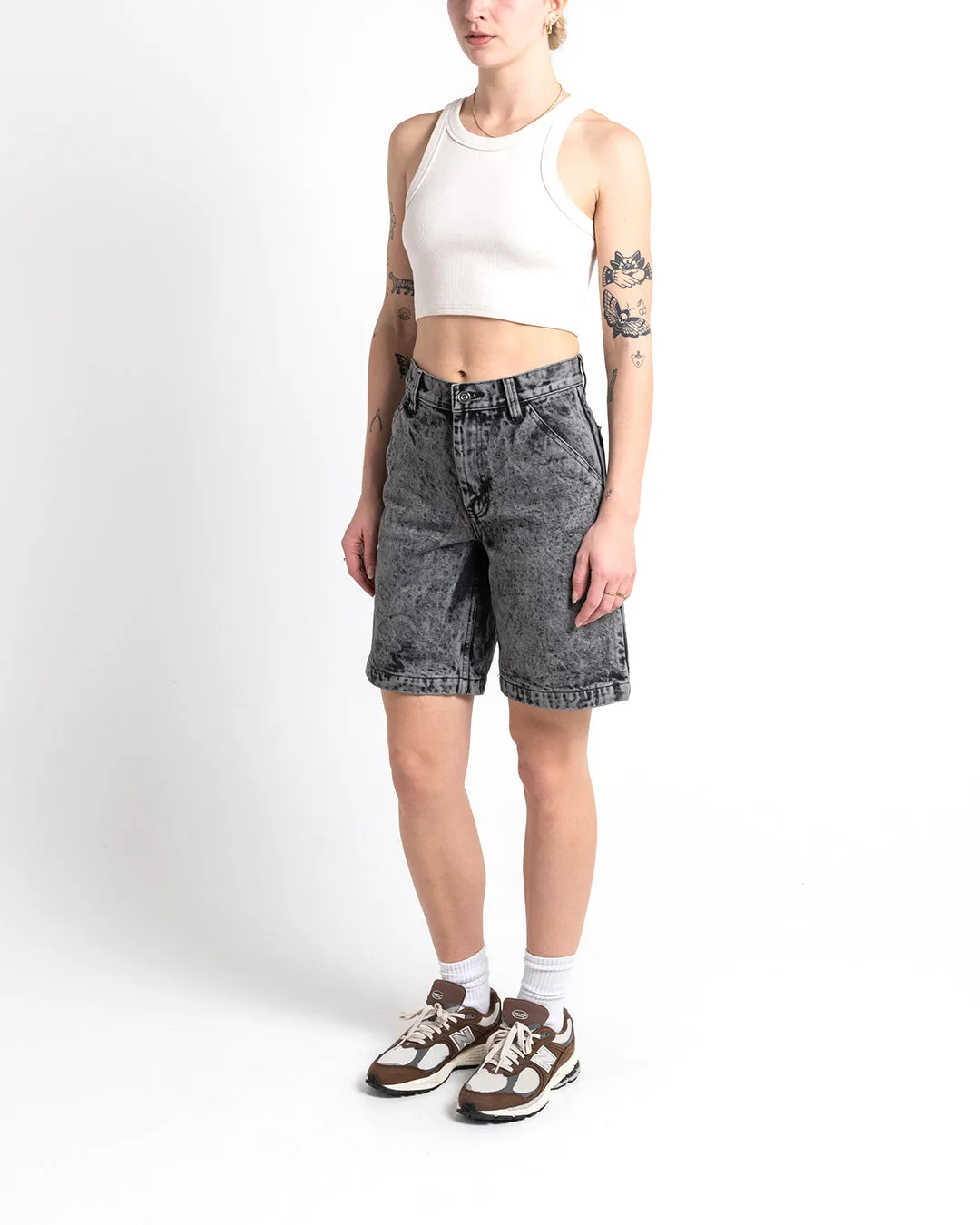 Bella Short - Black Acid Stonewash