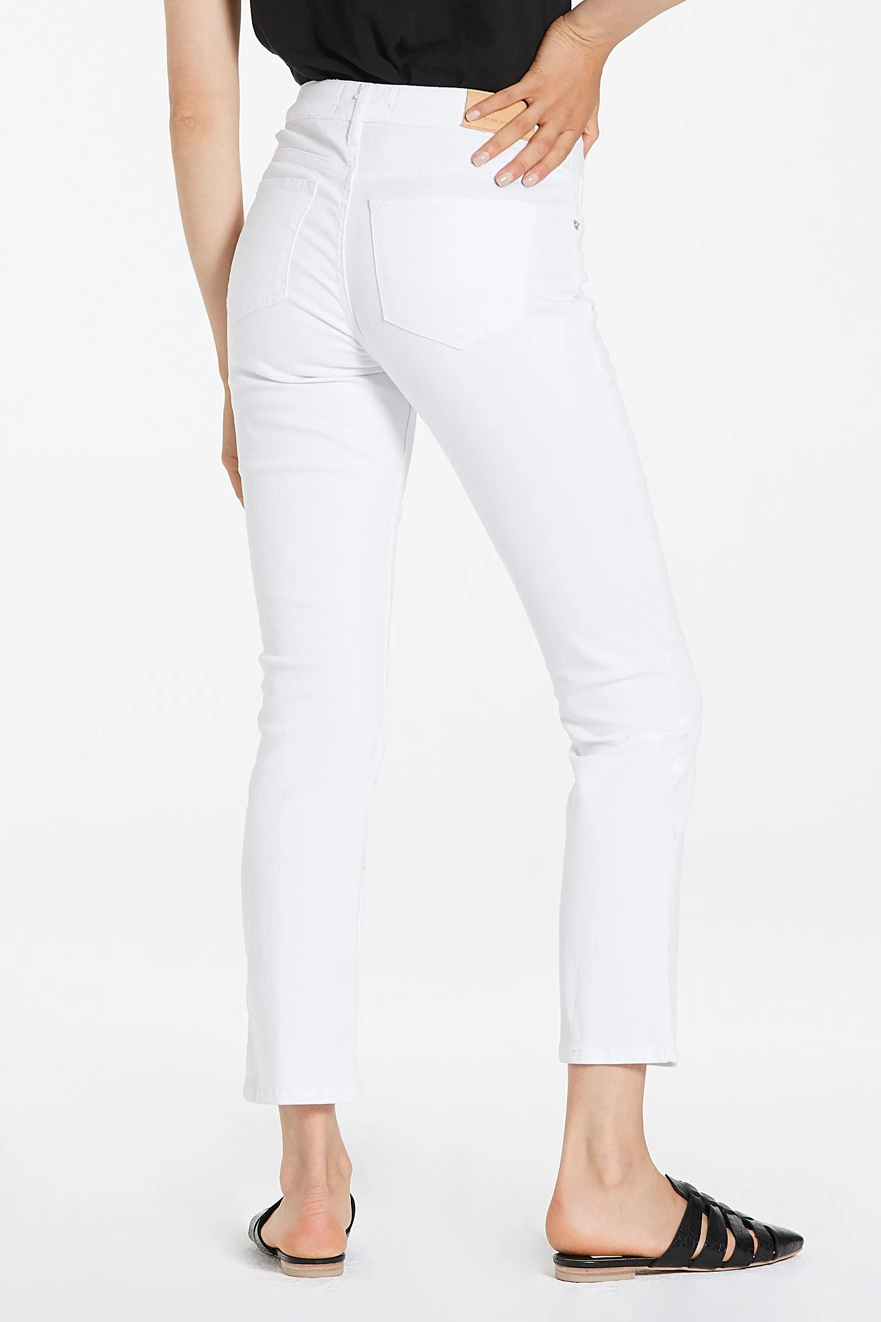 Blaire High Rise Ankle Slim Straight Jeans