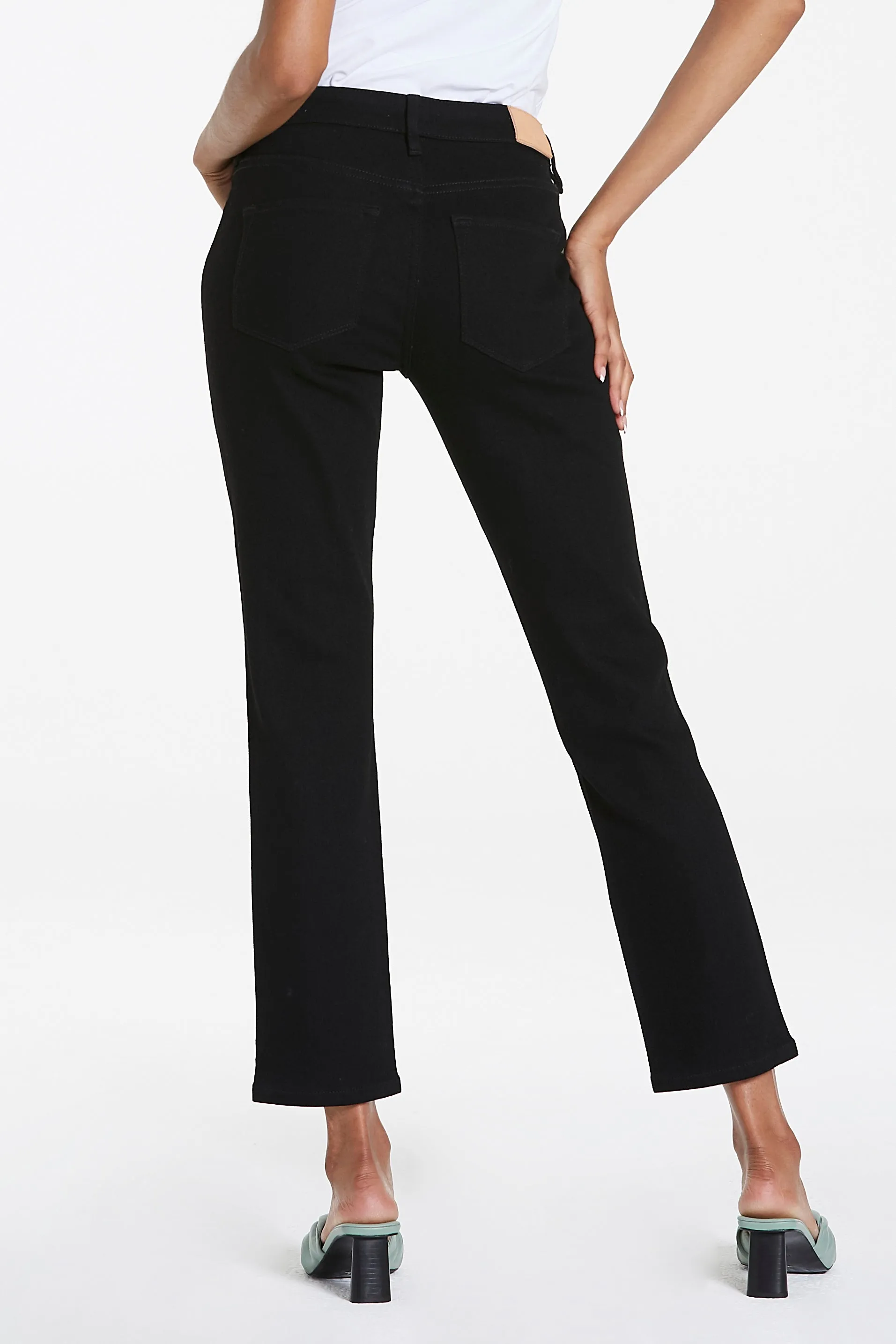 Blaire High Rise Ankle Slim Straight Jeans