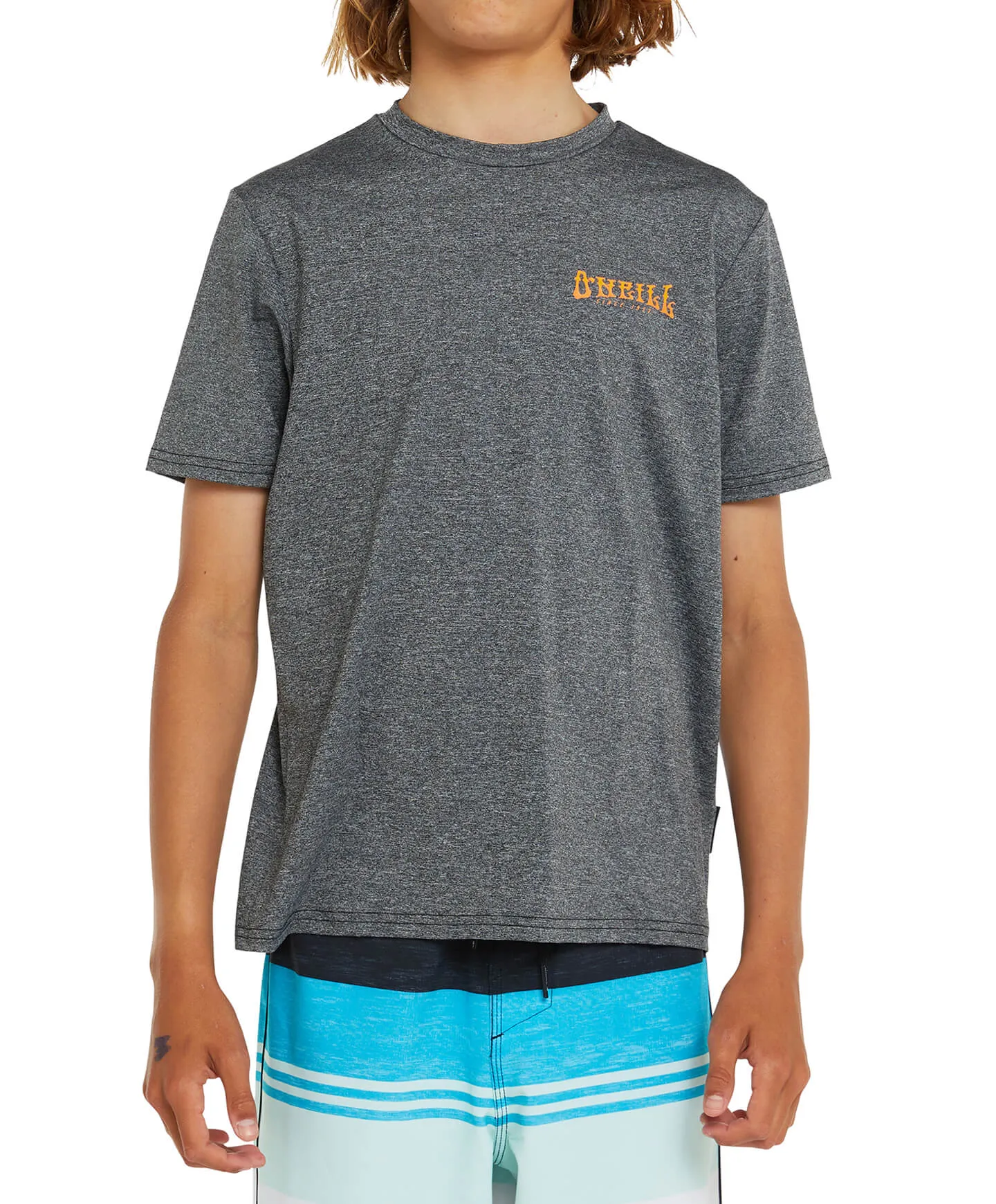 Boy's Sunrise UV Short Sleeve Surf Tee - Black