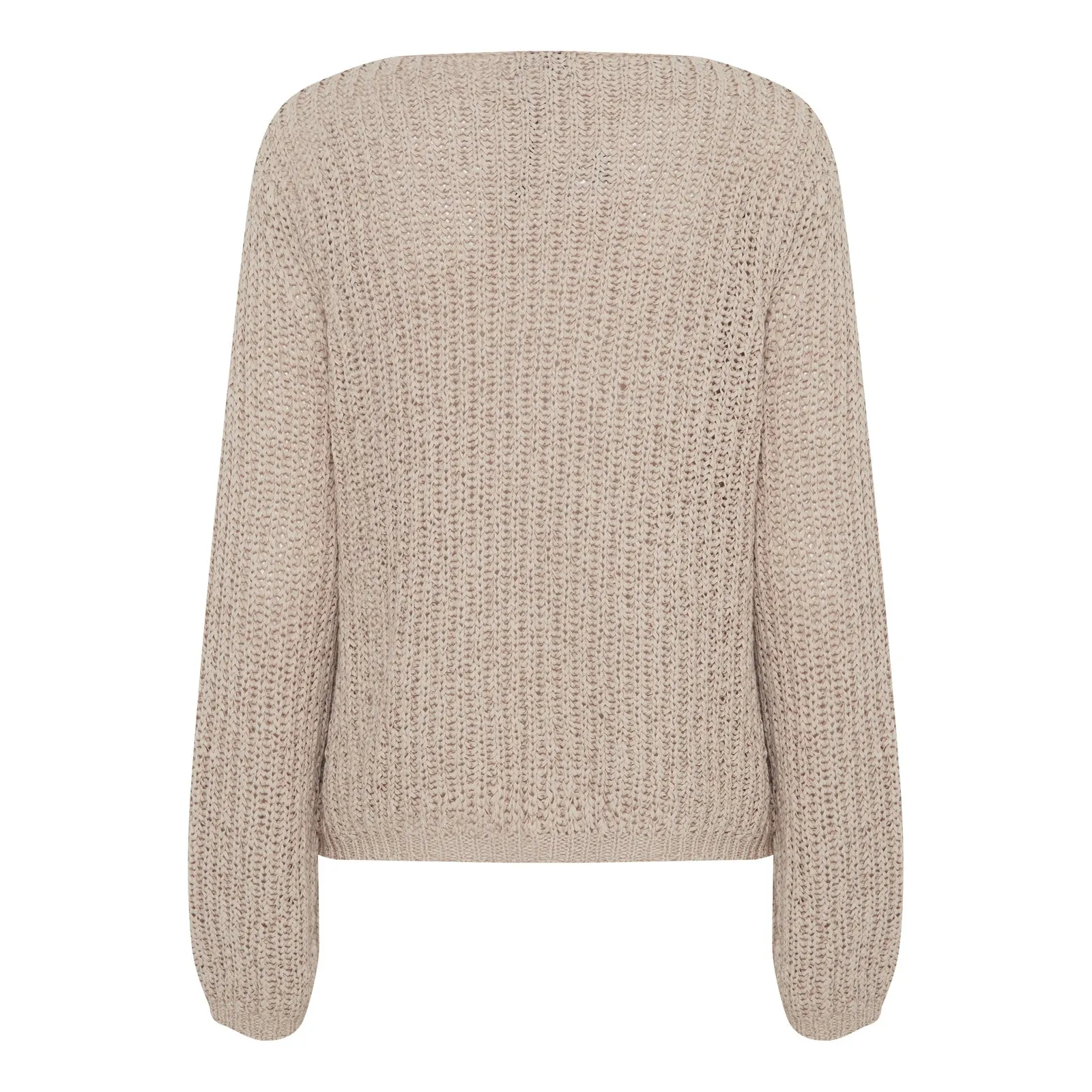 b.young Loose Knit Mara Long Sleeve Top