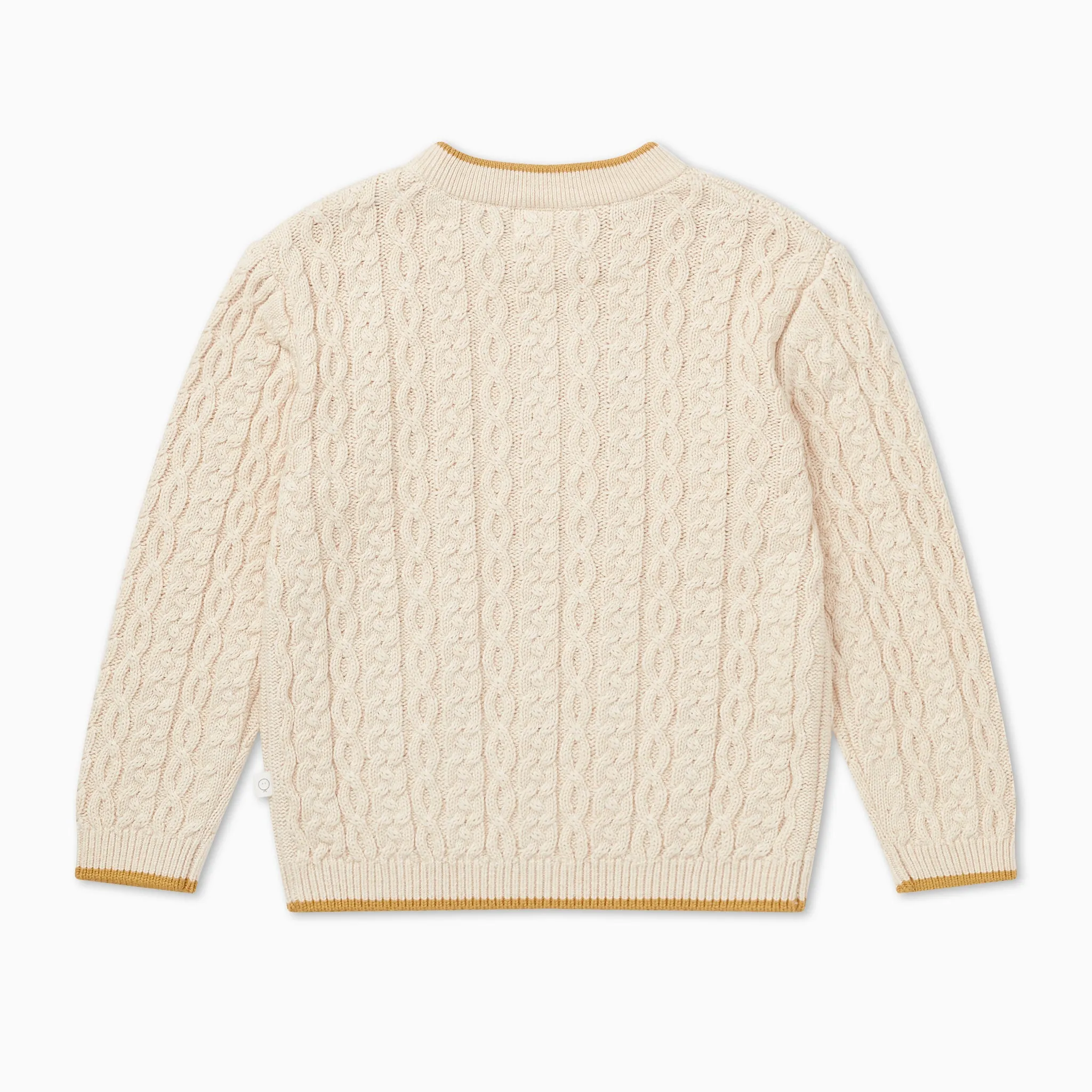 Cable Knit Tipped Sweater