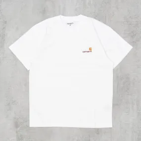 Carhartt WIP American Script S/S Tee - White