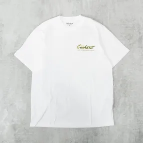 Carhartt WIP Green Grass Tee - White