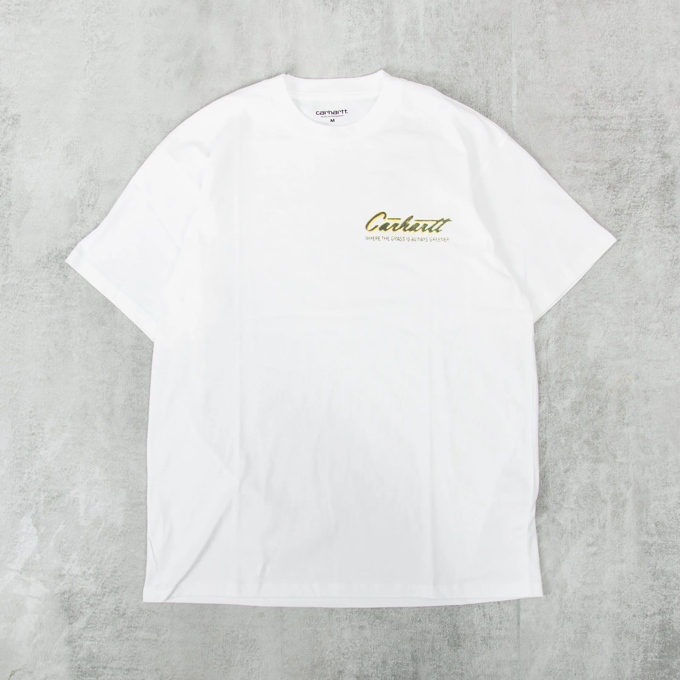 Carhartt WIP Green Grass Tee - White