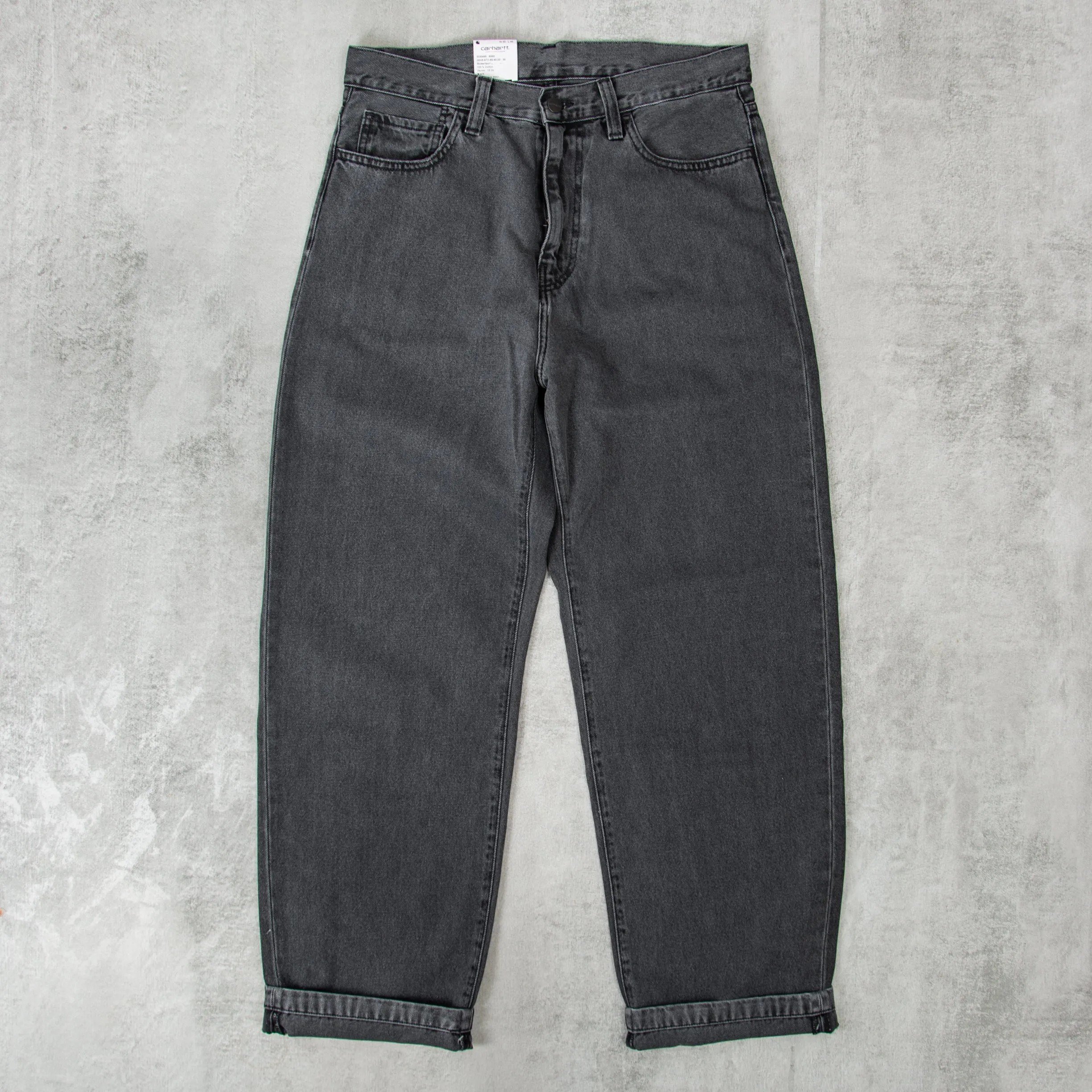 Carhartt WIP Landon Pant - Black Heavy Stone Wash