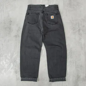 Carhartt WIP Landon Pant - Black Heavy Stone Wash