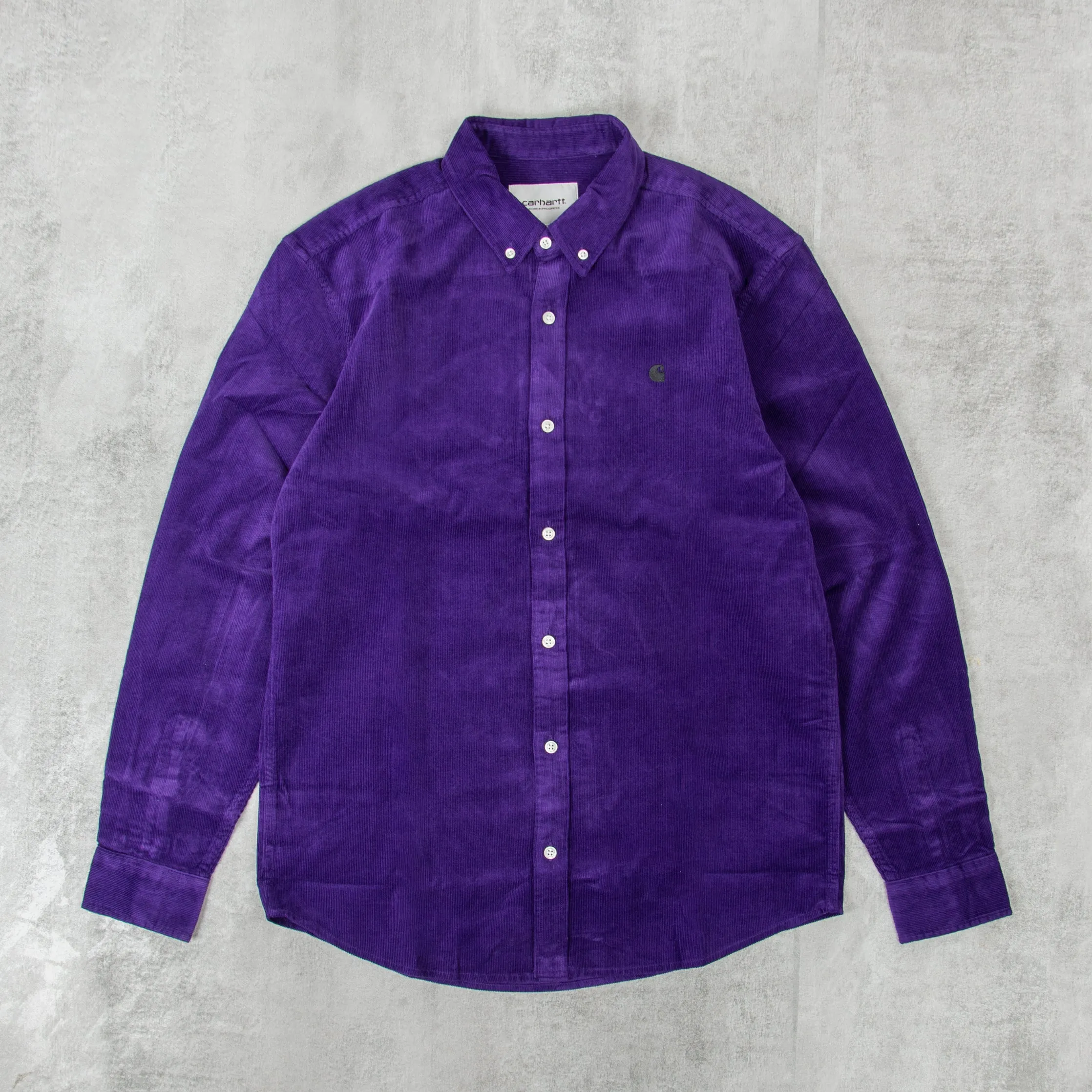 Carhartt WIP Madison Fine Cord L/S Shirt - Tyrian