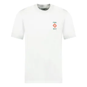 CASABLANCA  CASA SPORT PRINT T-SHIRT WHITE