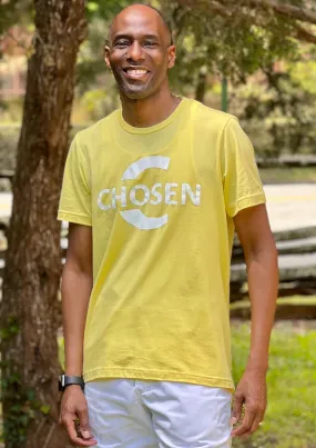 Chosen Short Sleeve T-Shirt Yellow and White