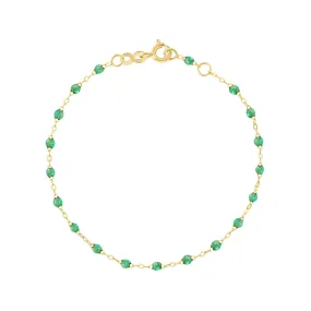 Classic Gigi Mint Bracelet, Yellow Gold, 7.5"