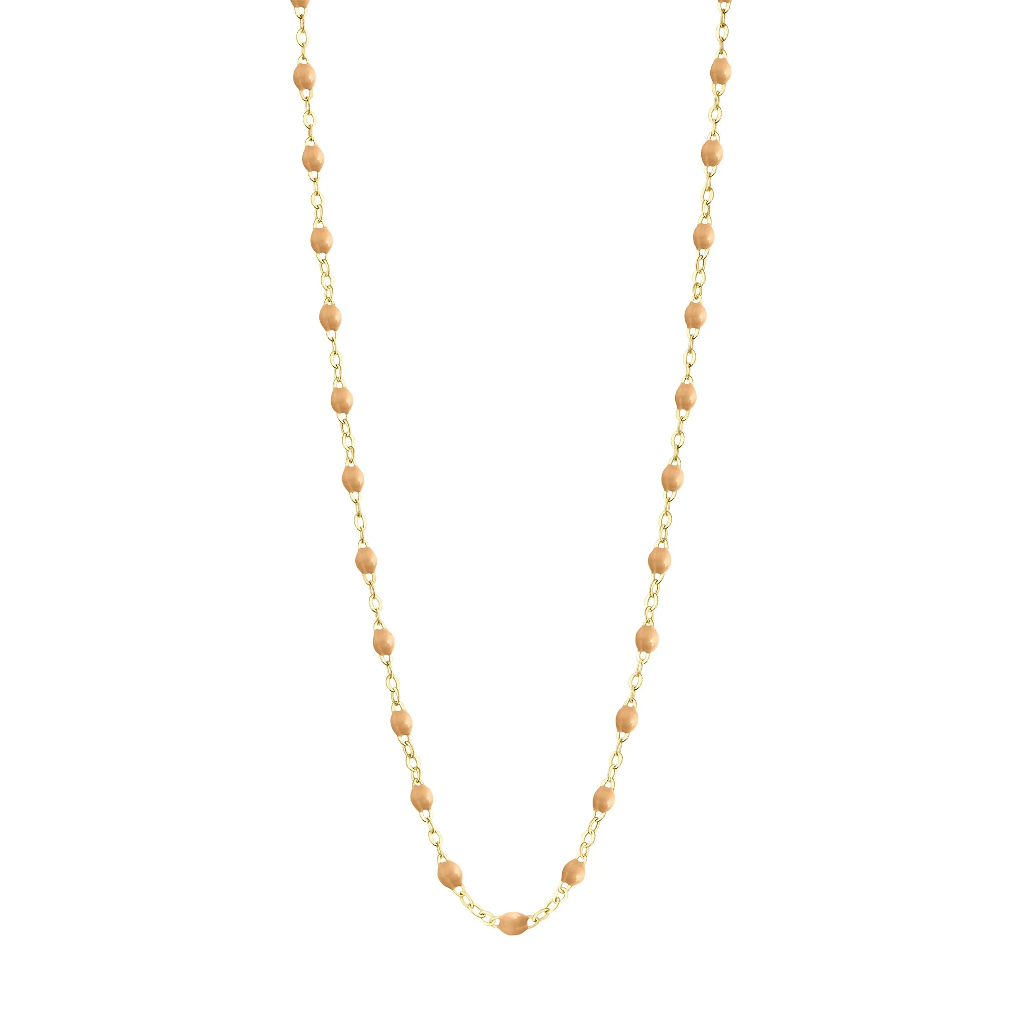 Classic Gigi Nude necklace, Yellow Gold, 19.7"