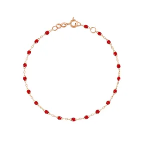 Classic Gigi Ruby bracelet, Rose Gold, 5.9"