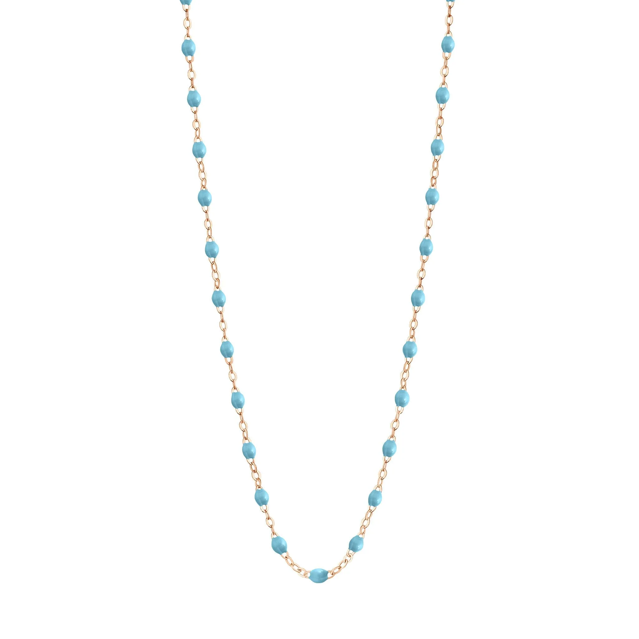 Classic Gigi Turquoise necklace, Rose Gold, 19.7"