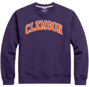 Clemson Arch Essential Crew Purple