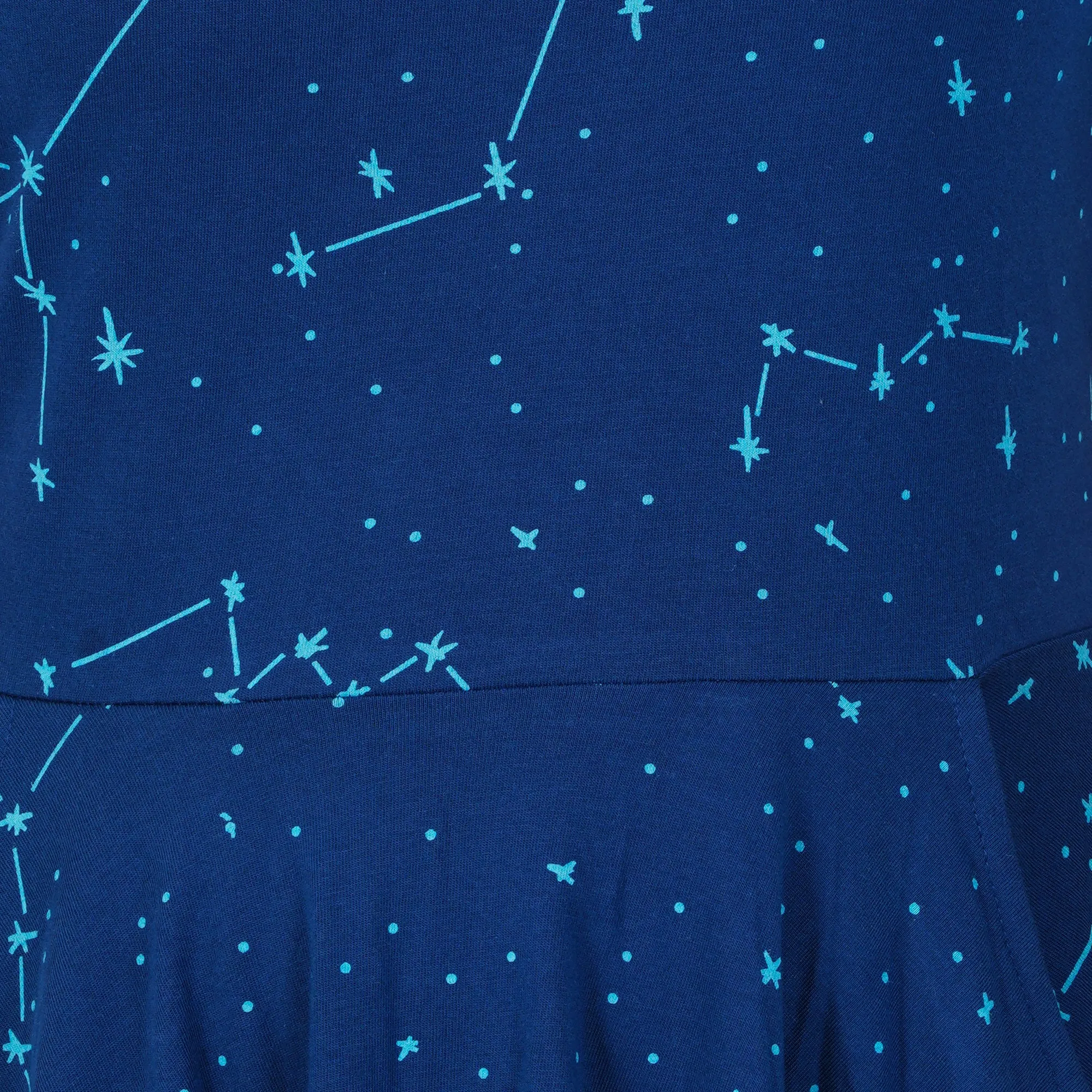 Constellations Glow-in-the-dark Navy Kids Dress