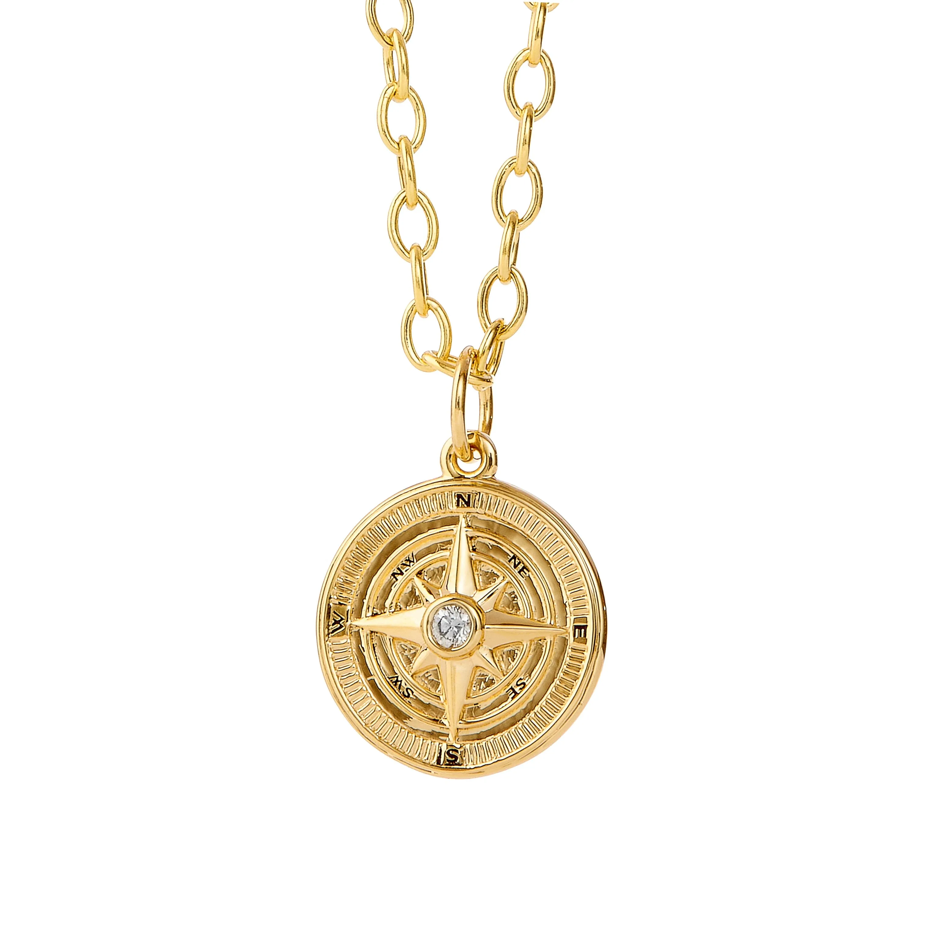 Cosmic Maritime Compass Charm