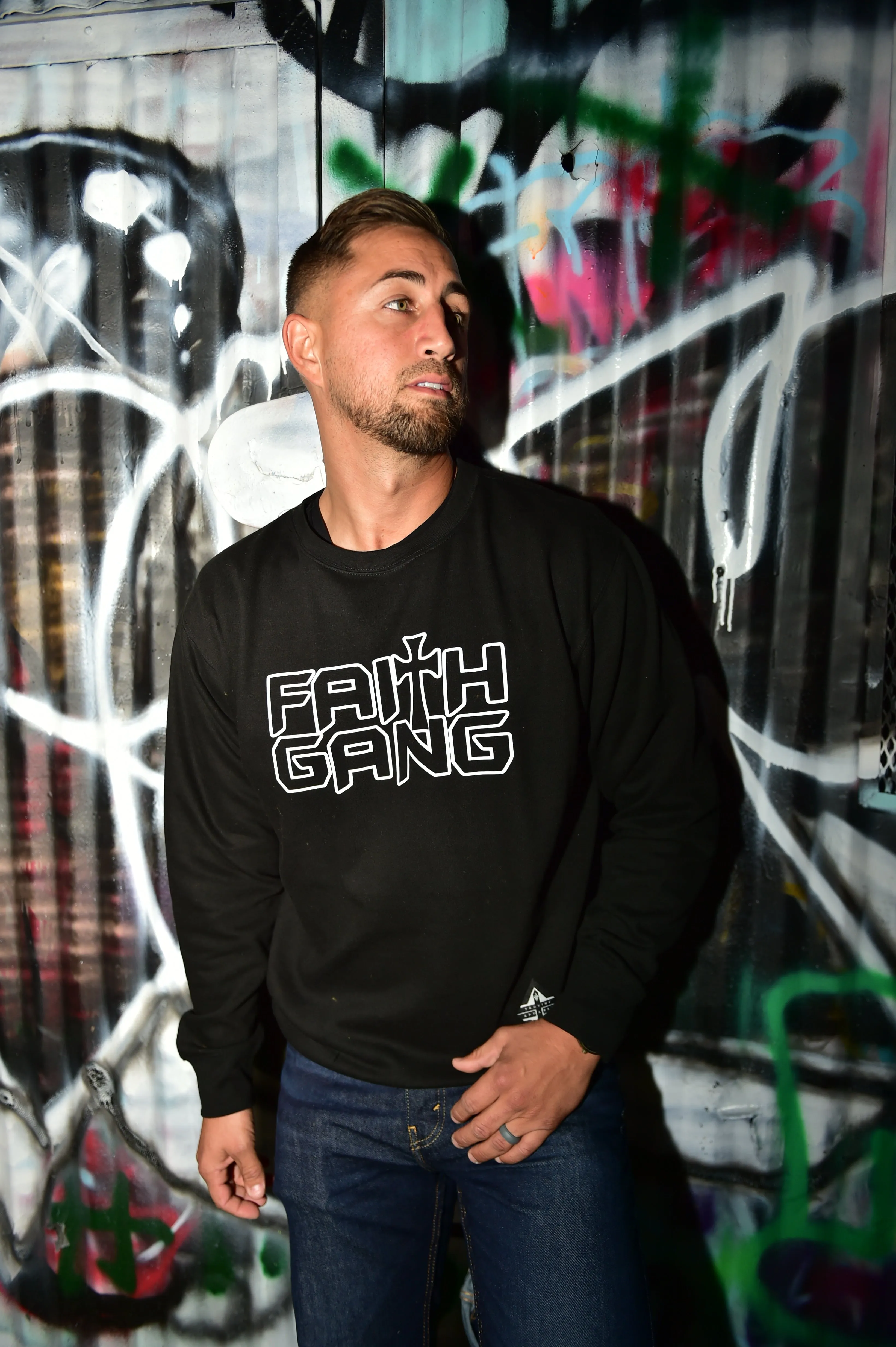 Faith Gang Outline Crewneck Sweatshirt (multiple color options)