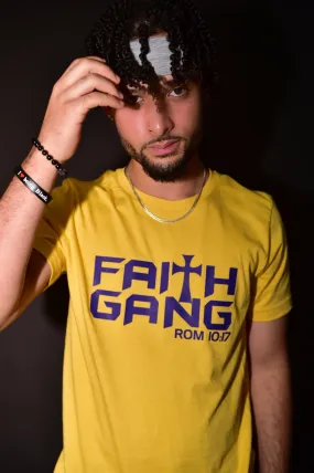 Faith Gang Unisex Purple/Gold T-Shirt