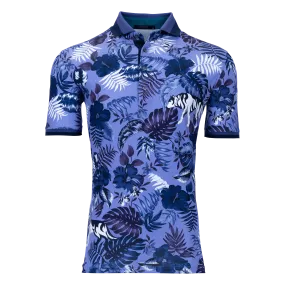 Floral Wolf Jungle Polo