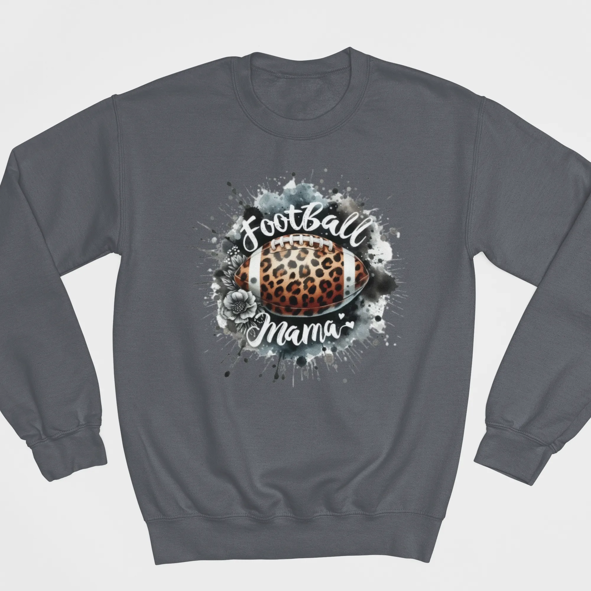 Footbal Mama Floral Grpahic Sweatshirt