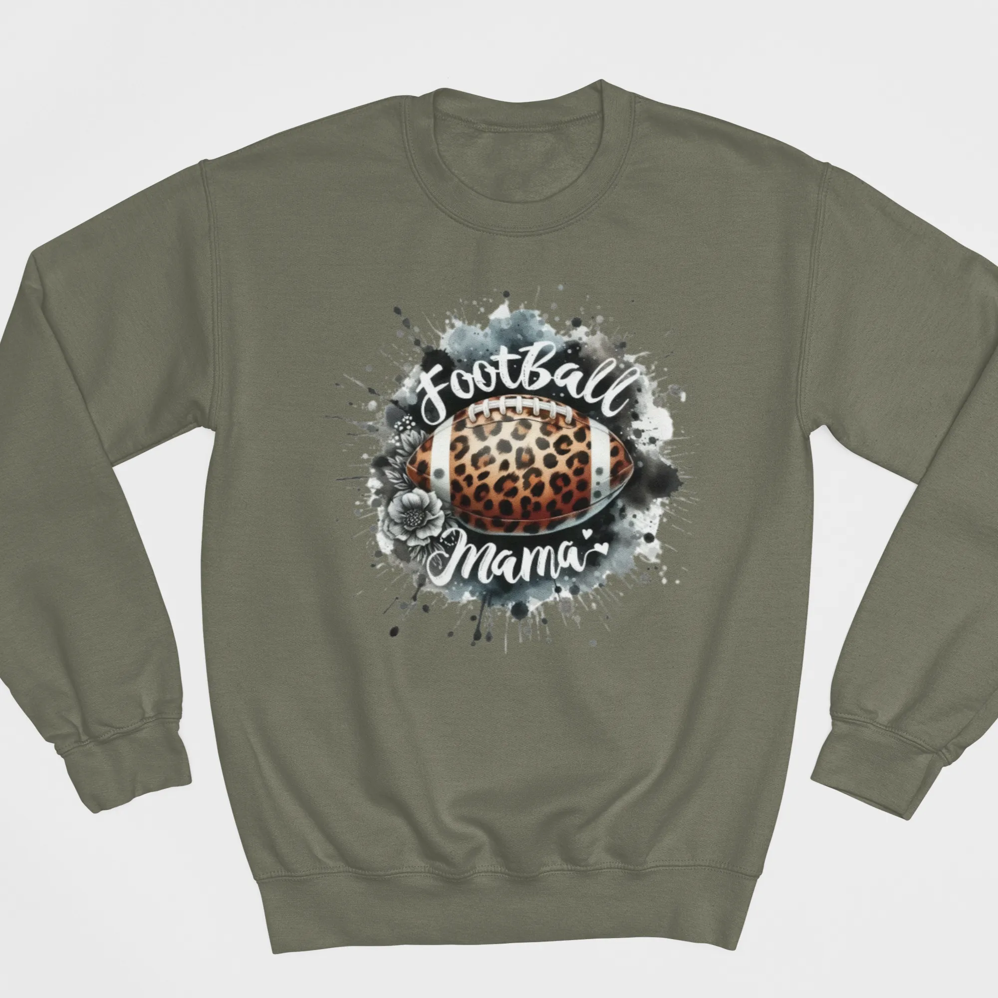 Footbal Mama Floral Grpahic Sweatshirt