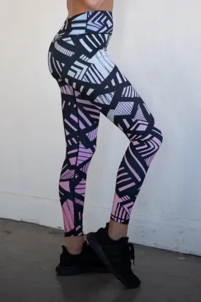 Geo Art Highwaisted Workout Leggings