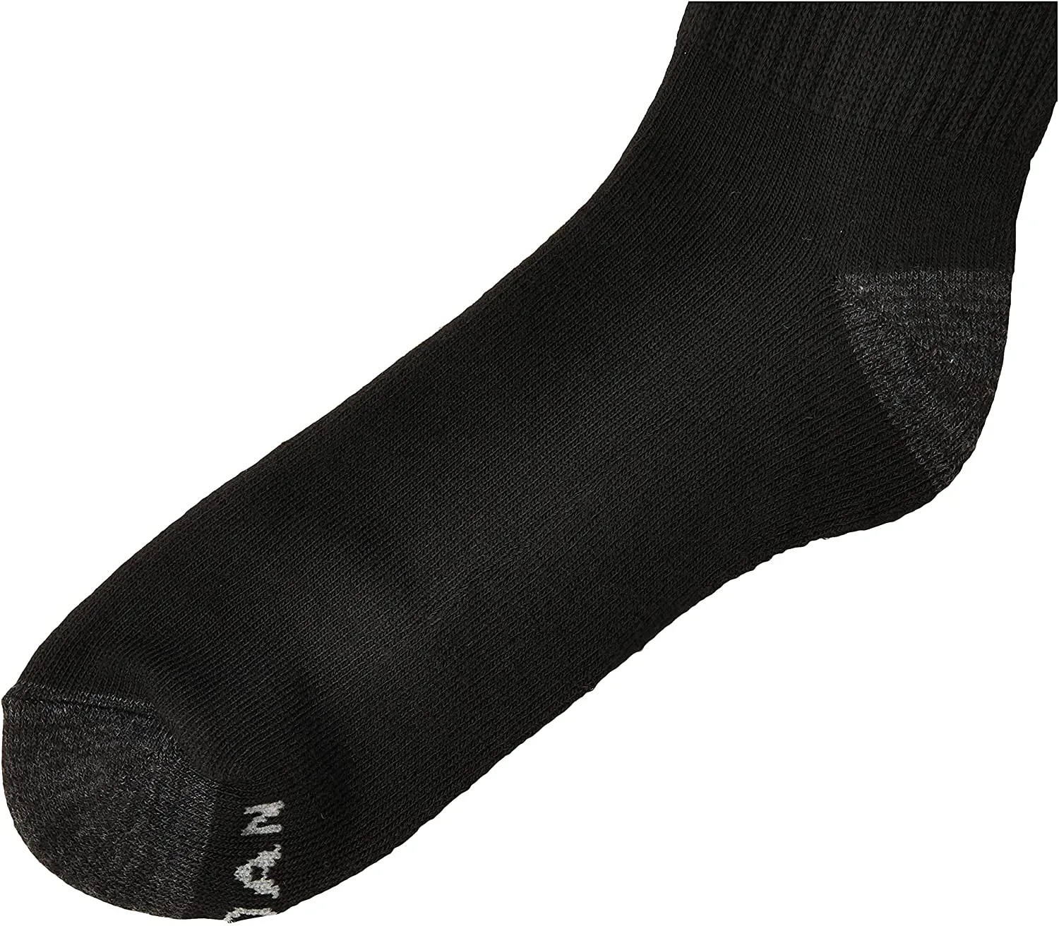 Gildan Men'S Polyester Half Cushion Crew Socks, 12-Pack