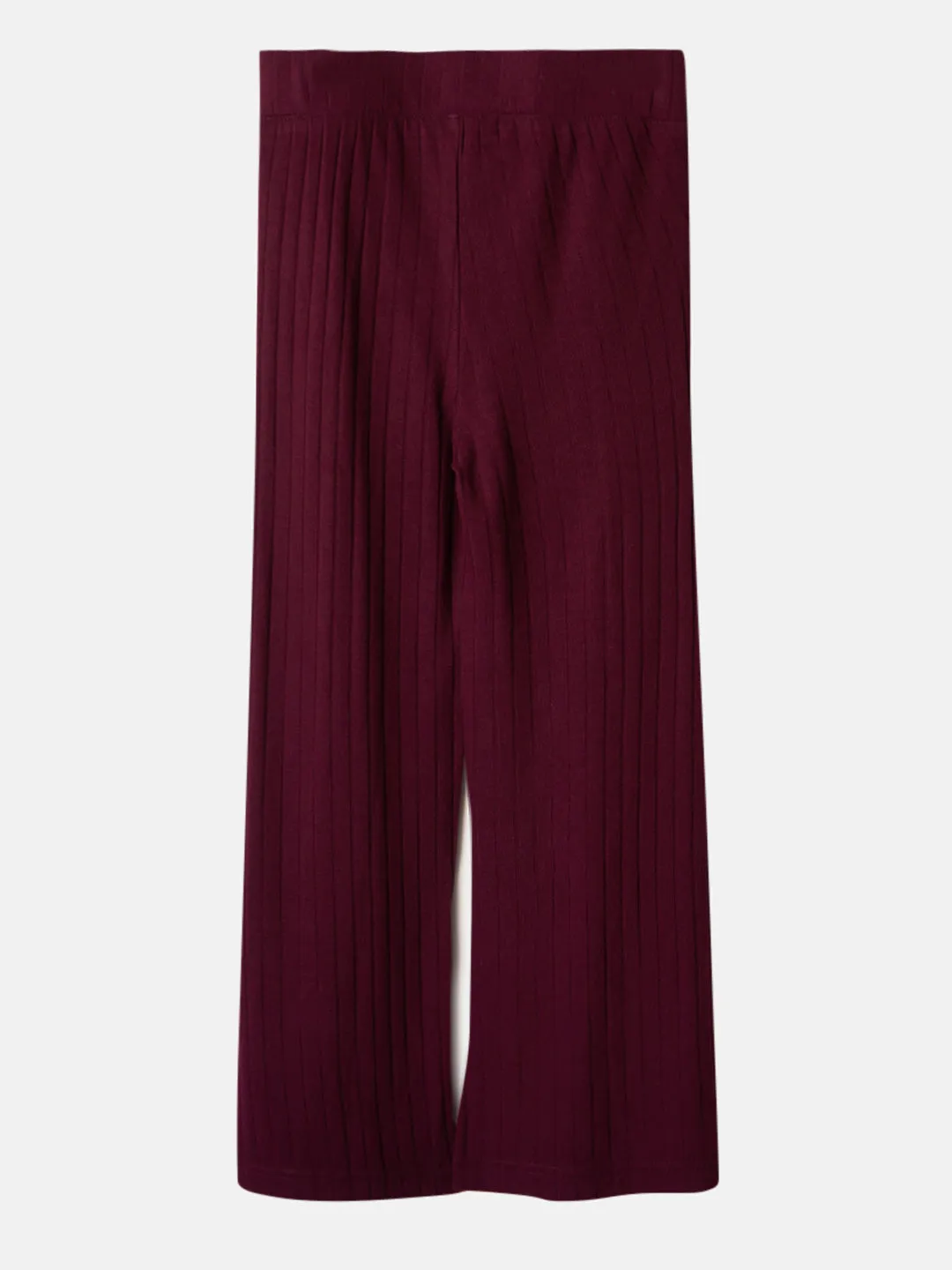 Girls Purple Flared Wide Leg Palazzo Pants