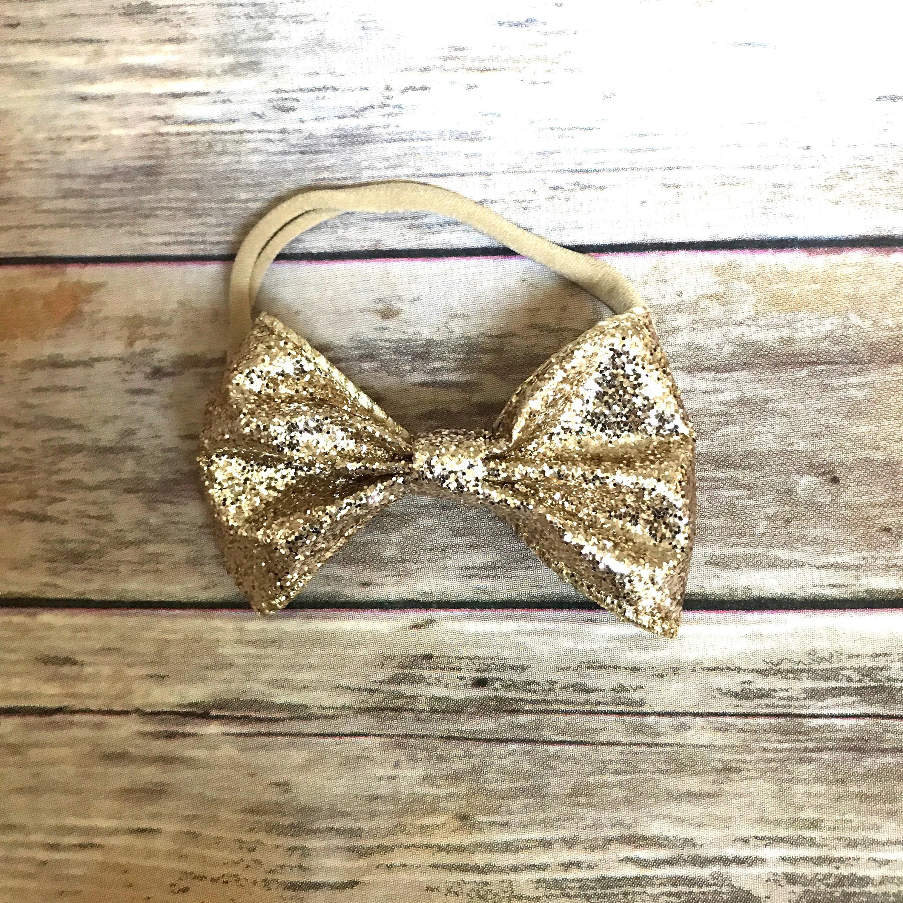 Gold Bow Headband