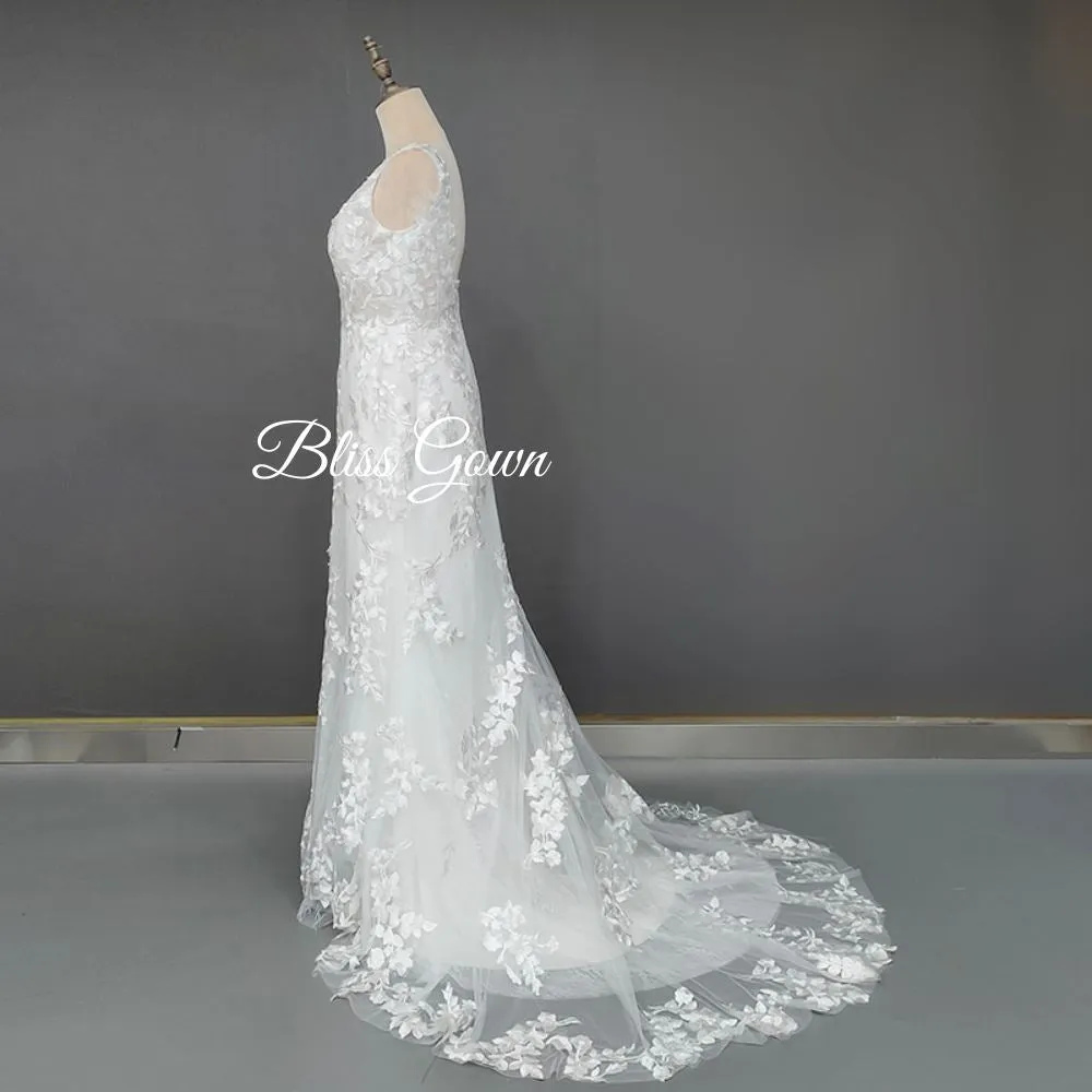 Illusion Mermaid Wedding Dress